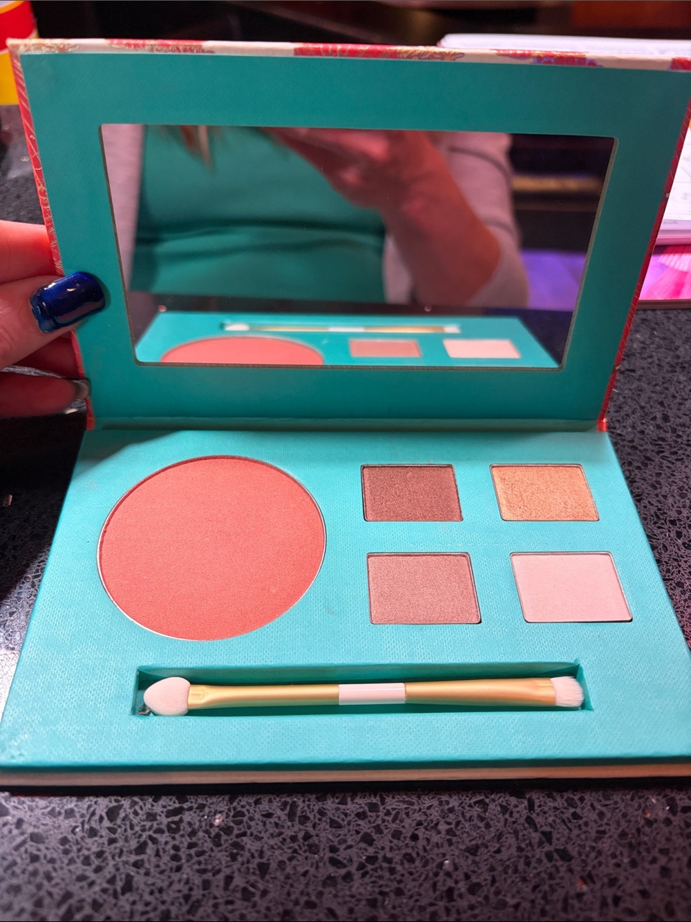 Arbonne Golden Coast Blush & Warm Neutral Eyeshadow Palette